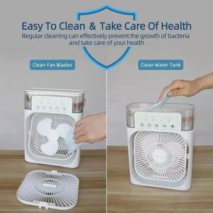 3 In 1 LED Light Household Small Air Cooler