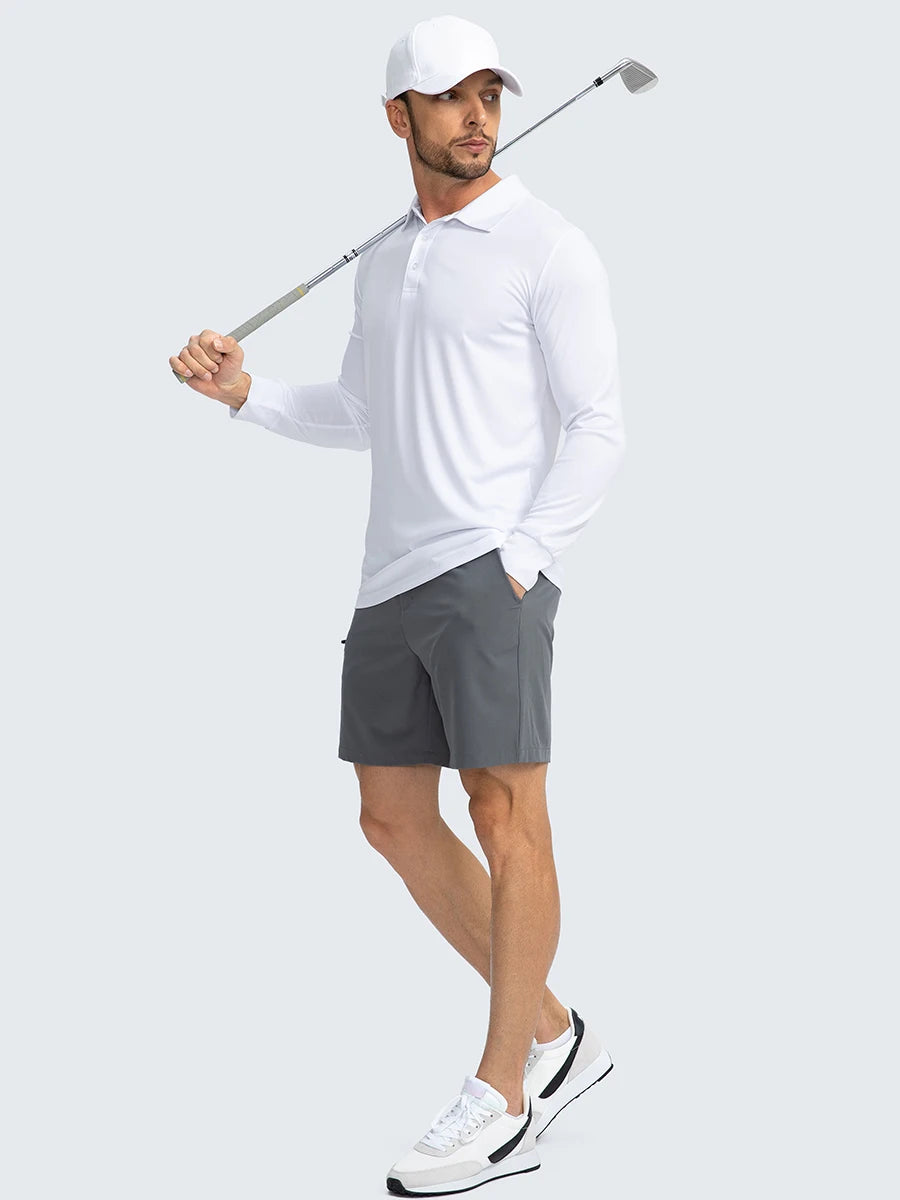 Lightweight Long Sleeve Men s Golf Shirt Frishay