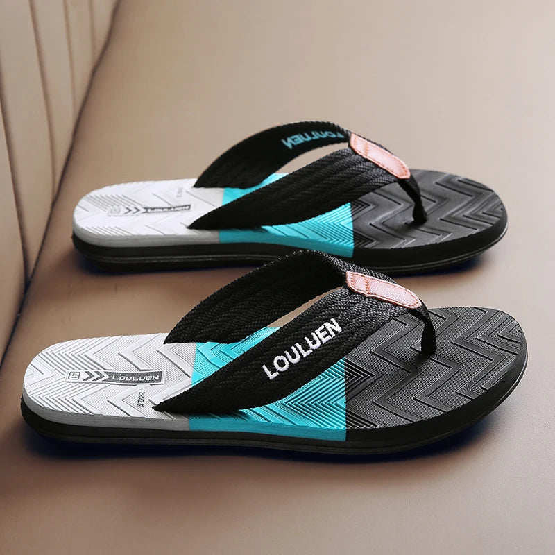 Men's Breathable Summer Flip Flops - Outdoor Beach Slippers