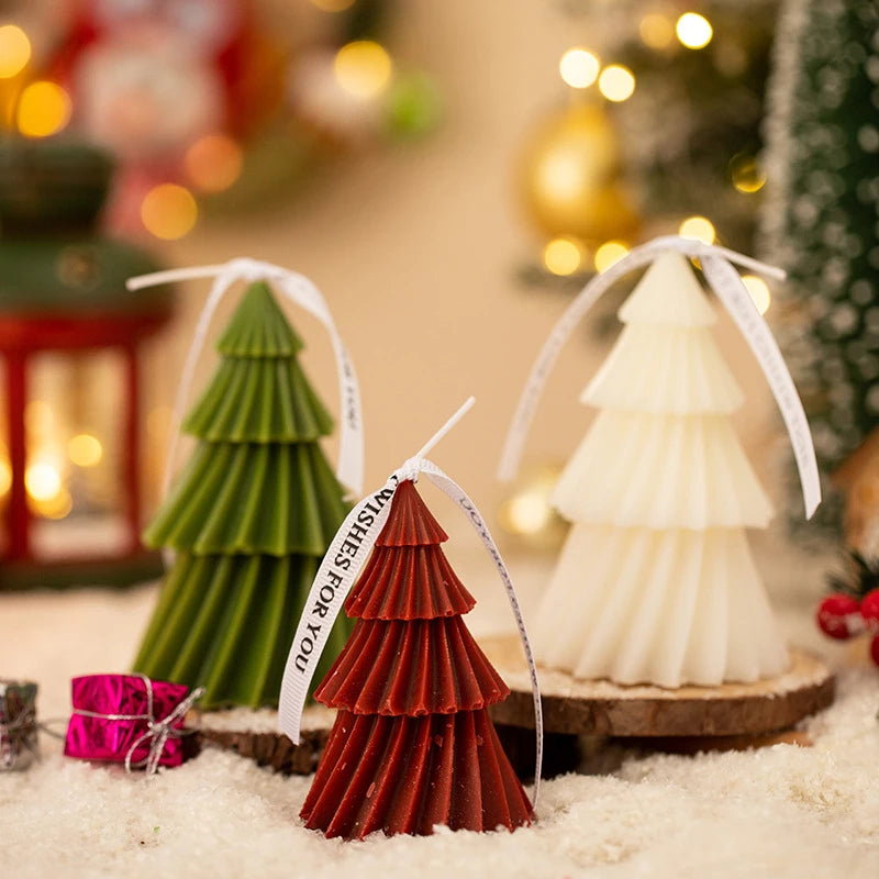 Bougies parfumées en spirale pour sapin de Noël – Cadeau de décoration d'intérieur festif