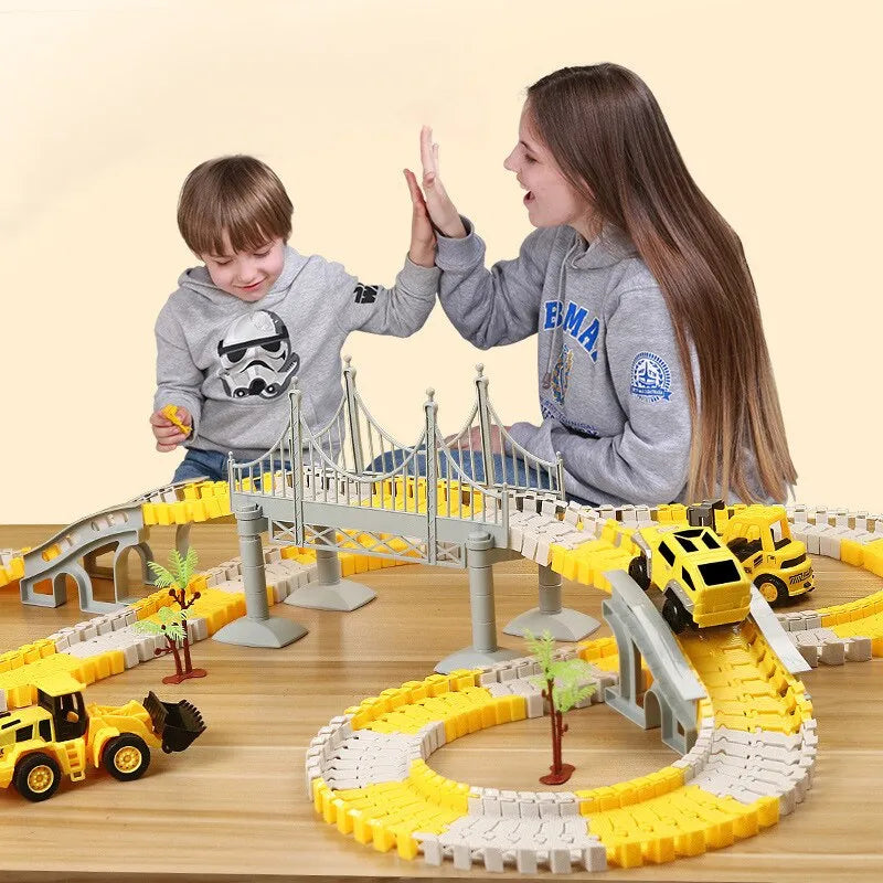Children Electric Track Toy Car - Kids Puzzle Toys