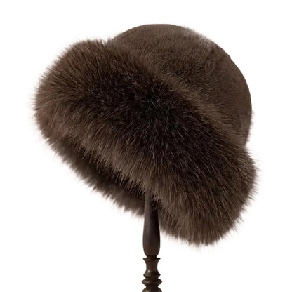 Mongolian Style Warm Fur Hat Women - Ear Protection Windproof Thick Snow Hat