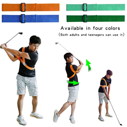 Golfschwungtrainerhilfe mit Schwunggurt