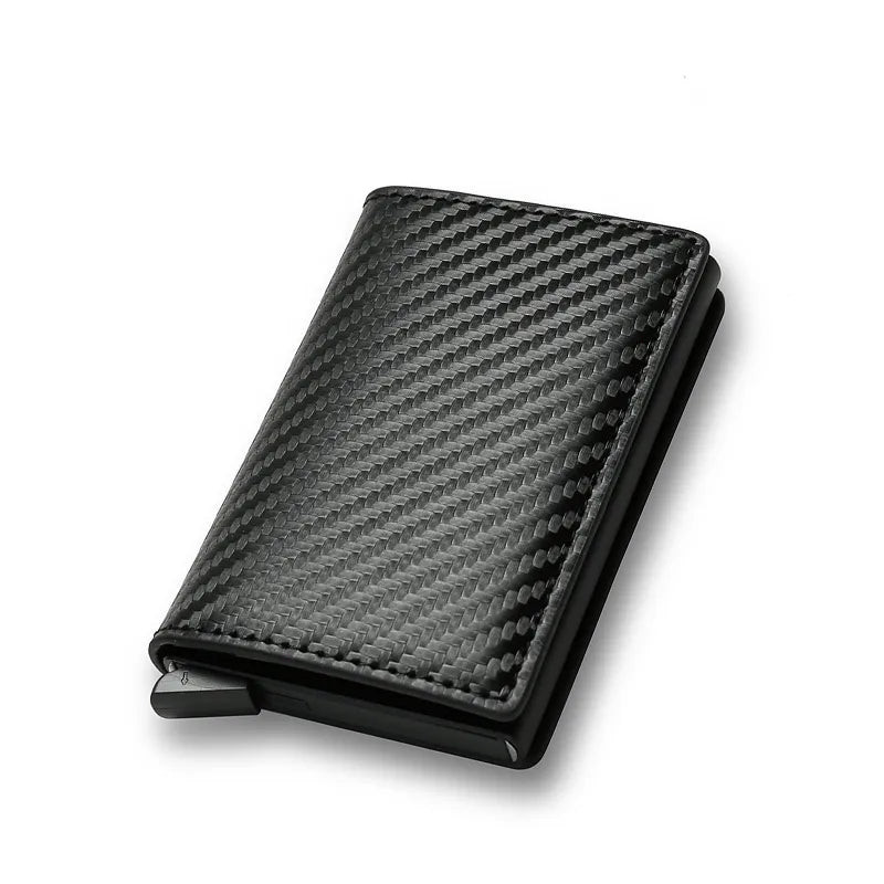 Sleek RFID Carbon Fiber Aluminum Wallet