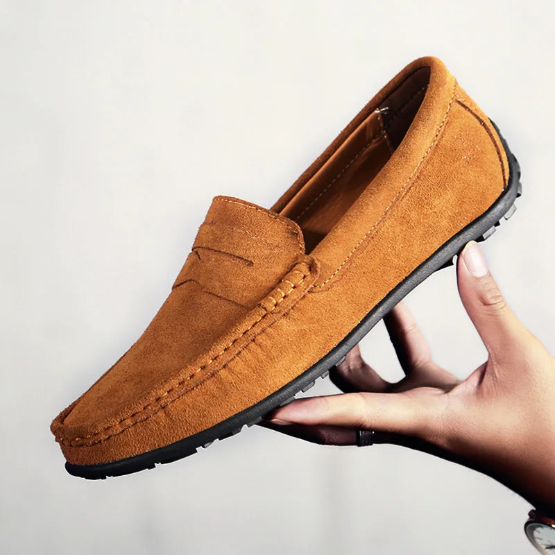 High-Quality Large Size Men's Leather Loafers