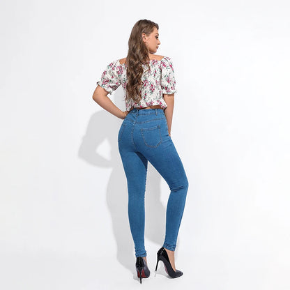 Woman's Pure Denim High Waist Jeans