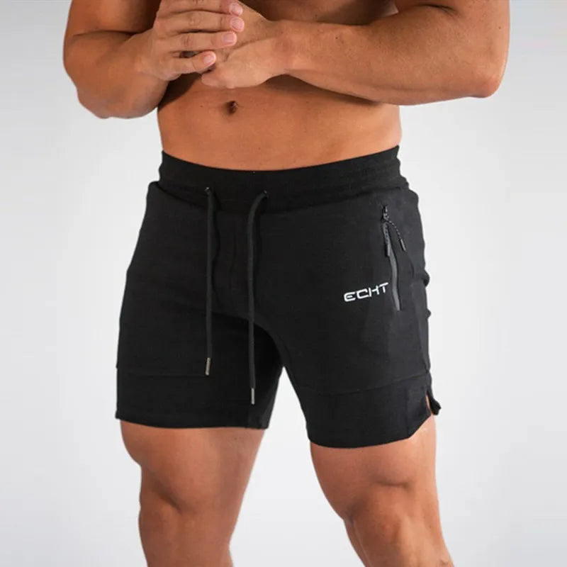 Men's Zip Pocket Fitness Gym Shorts