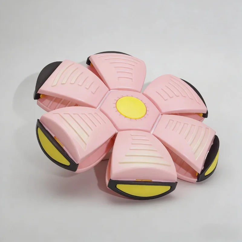 Pet LED Glow Light Magic Flying Saucer Ball Toys