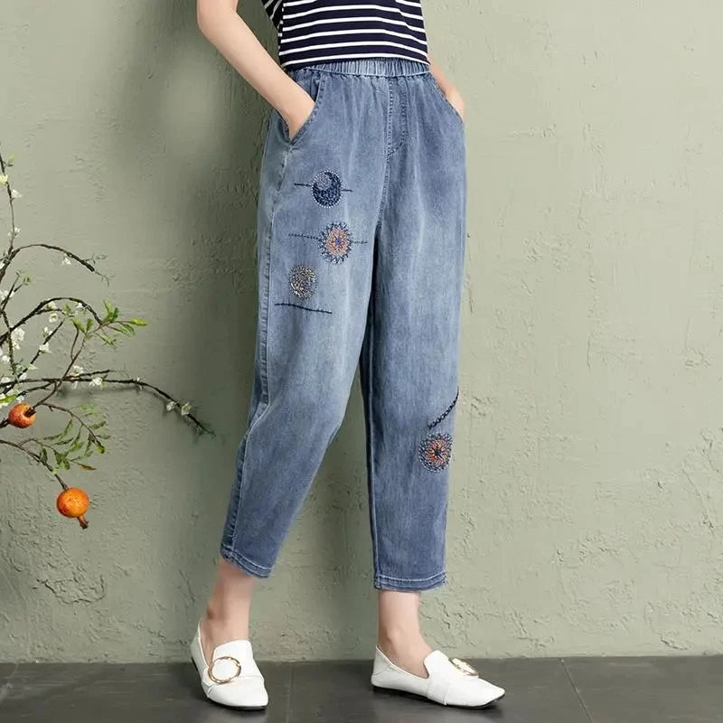 Cotton On Loose Straight Jeans for Women – Long Wide Leg Trousers