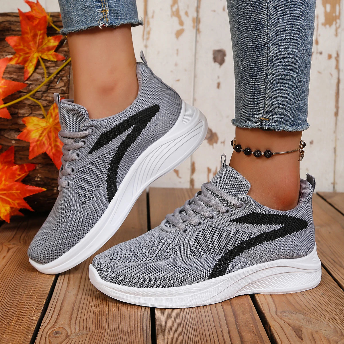 Women's Lightweight Running Shoes - Breathable Mesh Sneakers