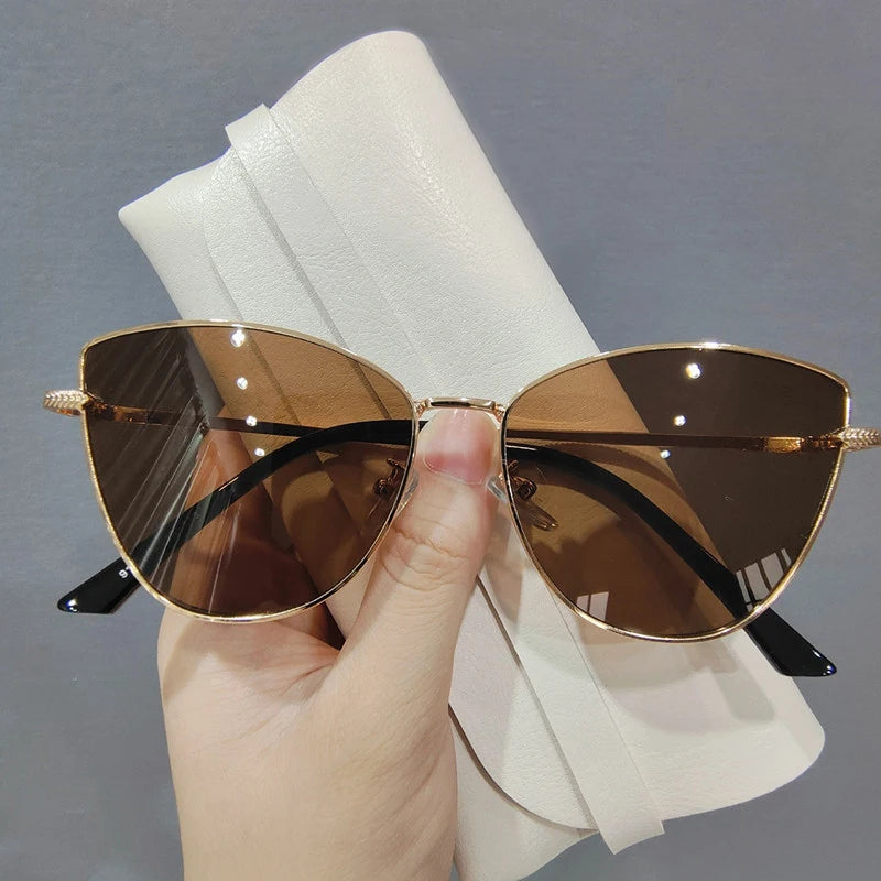 Cat Eye Frame Retro Sun Shades Women Sunglasses