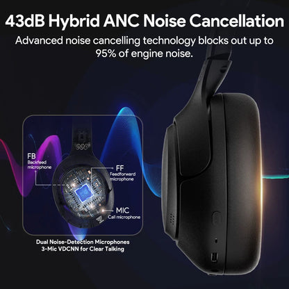 QCY H3 ANC Wireless Headphones with 60H Playtime