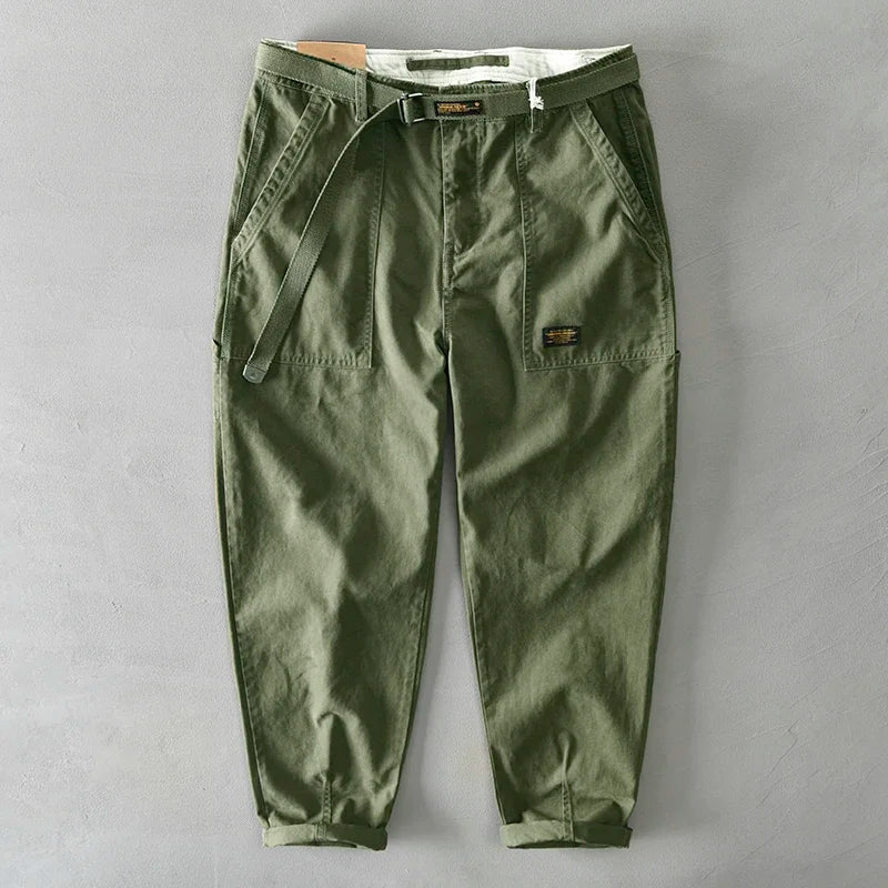 Men's Big Pocket Cotton Cargo Trouser Pants