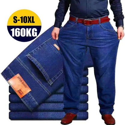 Pantalon en jean à jambe large 10XL pour homme