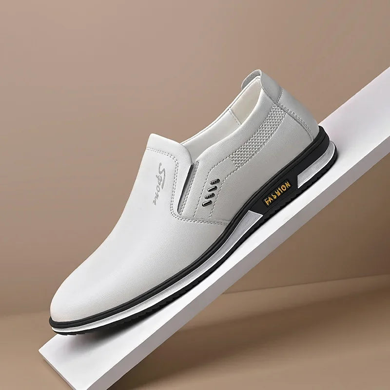 Mocassins d'affaires décontractés en cuir pour hommes