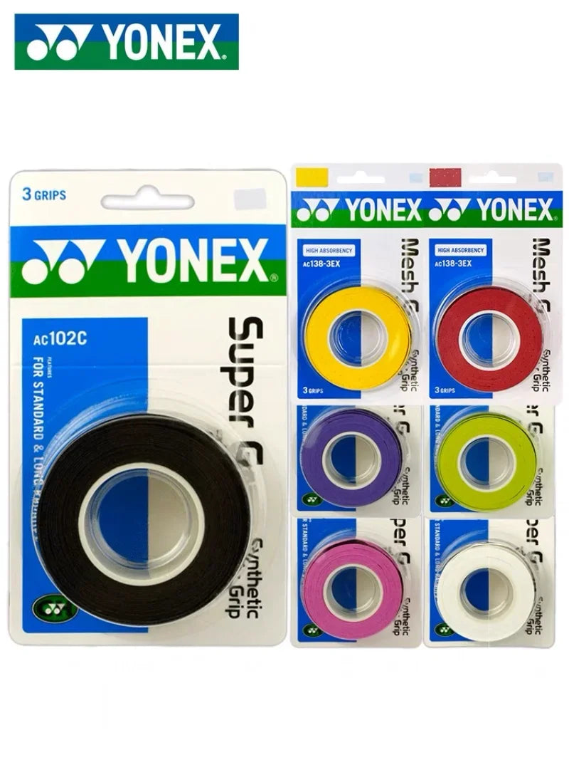 Lot de 3 poignées antidérapantes professionnelles YONEX