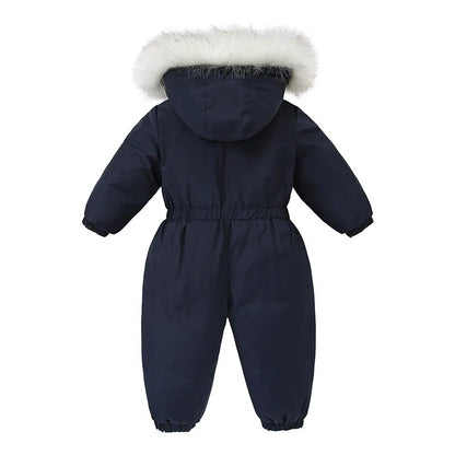 Cozy Winter Hooded Waterproof Jumpsuit for Babies