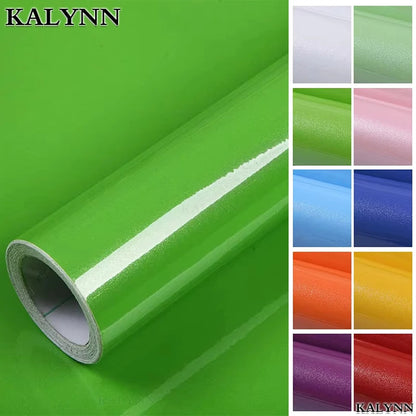 Decorative Wall Paper Furniture Renovation Stickers Kitchen Cabinet Waterproof Wallpaper.