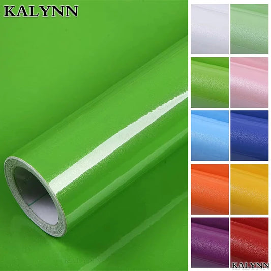 Decorative Wall Paper Furniture Renovation Stickers Kitchen Cabinet Waterproof Wallpaper.