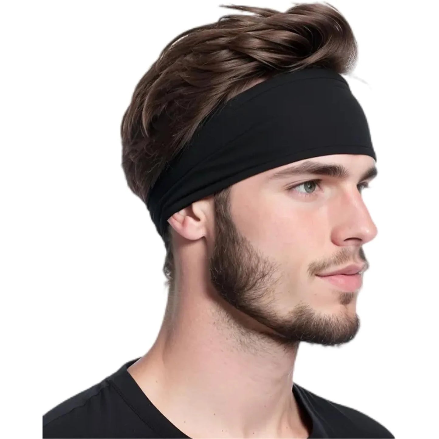 Men's Sweat-Absorbing Sports Headband for Fitness