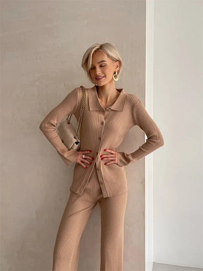 Knitted 2 Piece Women Outifits Sets - Casual Streetwear