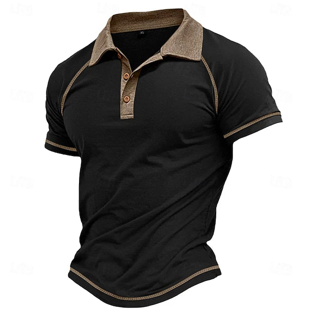 Men's Summer Oversized Simple Polo Shirt