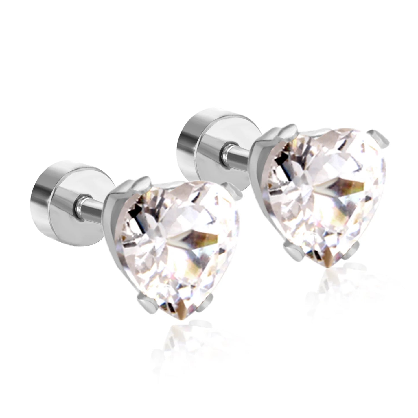 1 à 10 paires de boucles d'oreilles à clip magnétique en cristal pour hommes