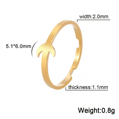 Bagues de couple en acier inoxydable en forme de cœur et de papillon – Bagues d'amour assorties