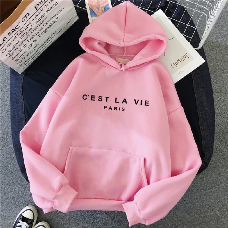 Lässiger bedruckter lockerer Hoodie - Frühlings-Streetwear-Pullover