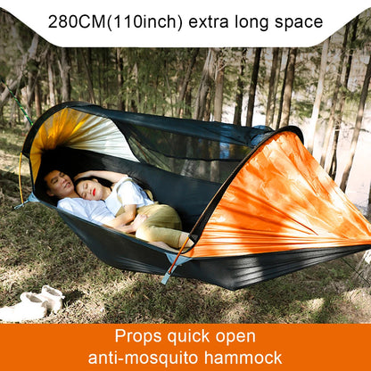 Quick-Opening Lightweight Hammock with Detachable Straps