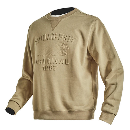 Herbst Winter Retro 3D Buchstaben Sweatshirt