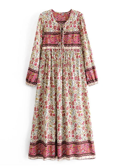 Robe ample en dentelle de style bohème