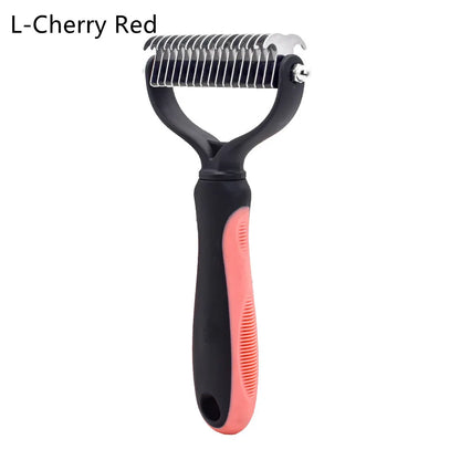 Double Sided Stainless Steel Dog Brush For Shedding