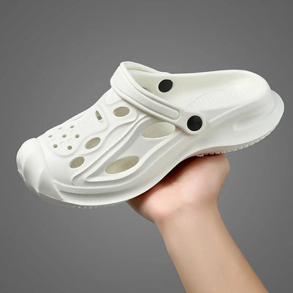 Herren Löcher Sandalen Hohl Atmungsaktive Flip Flops Clogs Schuhe