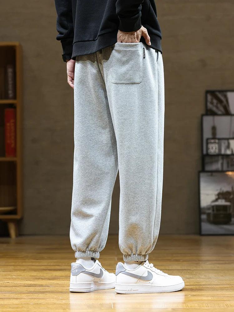 Men's Streetwear Cotton Casual Loose Trousers