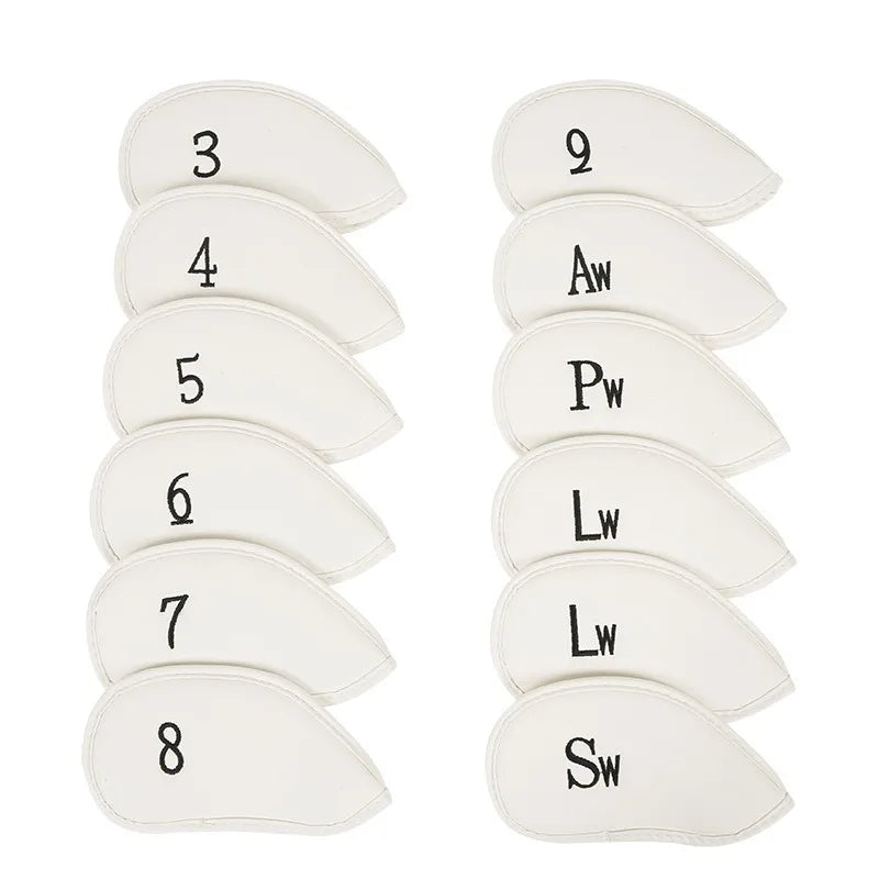 golf iron head covers, golf club head covers, golf club protectors, golf club accessories, leather head covers, leather golf headcovers, leather putter cover, putter headcover, leather driver headcover, leather golf club covers