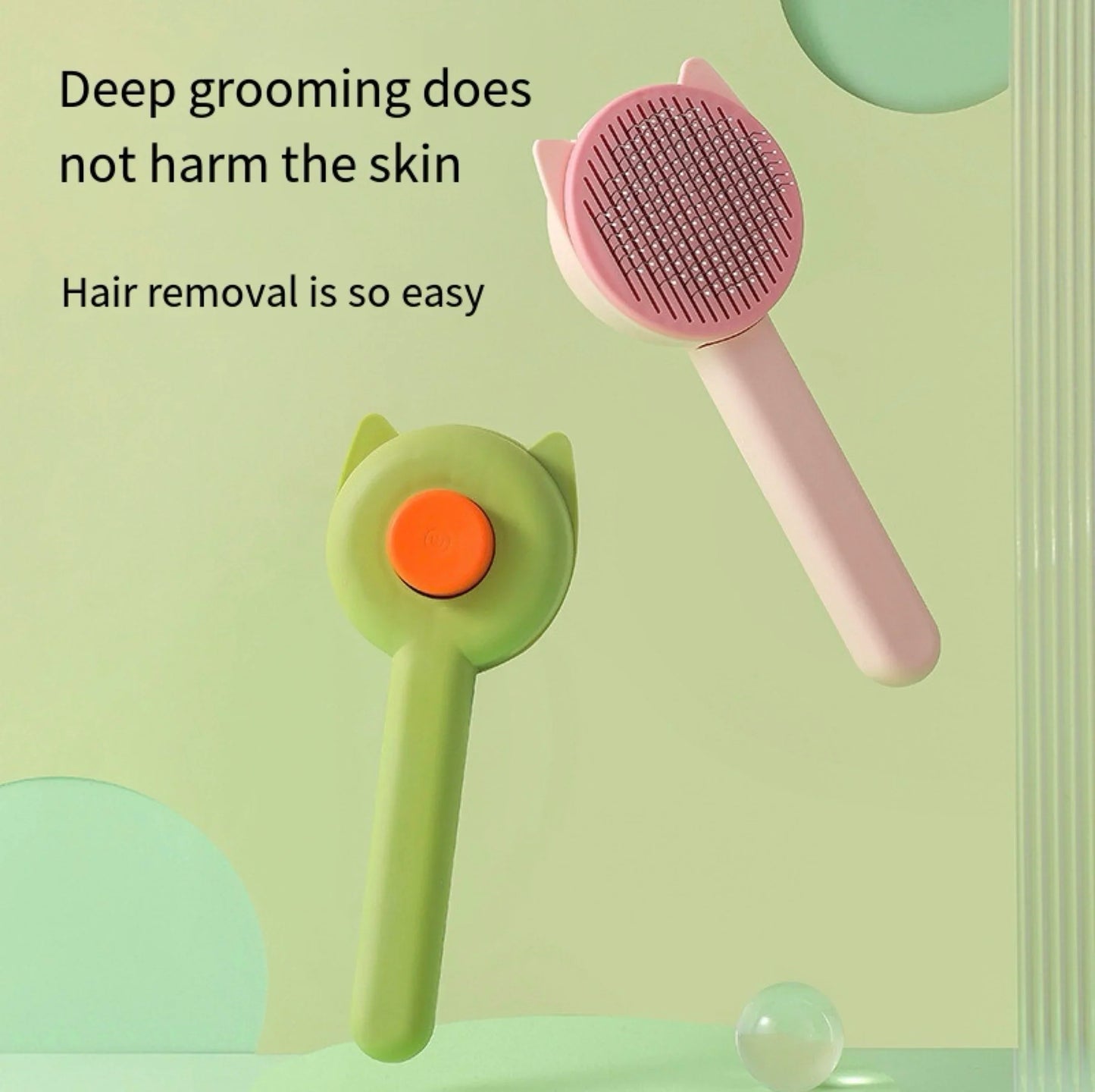 Self Cleaning Cat & Dog Grooming Brush – Pet Hair Remover Brush for Shedding Deshedding Slicker Brush