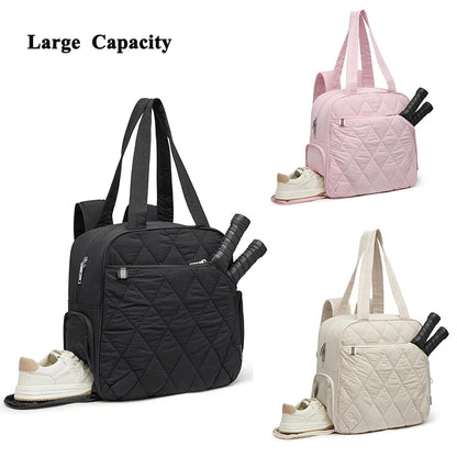 Pickleball Bag with Shoe Compartment & Waterproof Pocket – Unisex Tennis & Padel Backpack