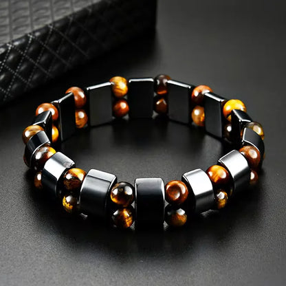 Women's Beaded Elastic Weight Loss Magnetic Healing Bracelet