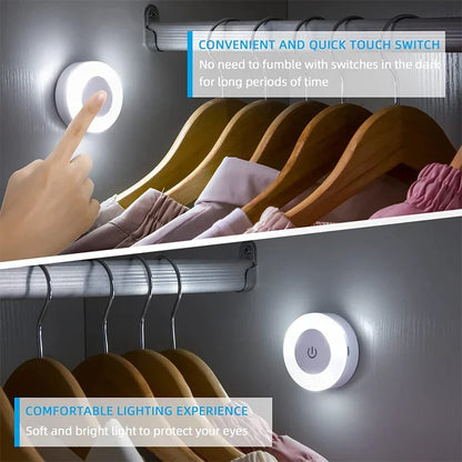 Mini USB Rechargeable LED Touch Night Lights