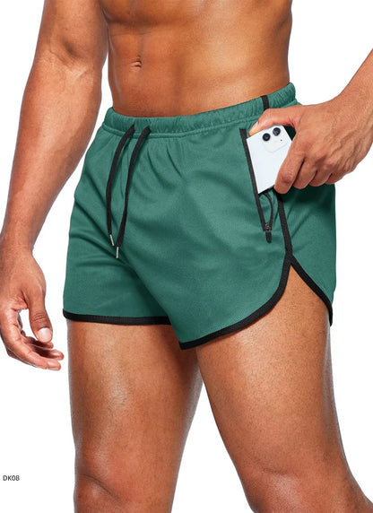 Men's Summer Fitness Mesh Gym Sport Shorts