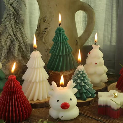 Bougies parfumées en spirale pour sapin de Noël – Cadeau de décoration d'intérieur festif