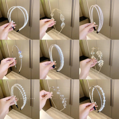 Bandes de cheveux en strass brillant pour femmes