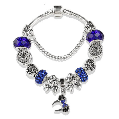 Charm-Armbänder mit Kristallperlen für Damen