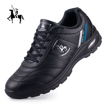 Men Leather Casual Shoes – Comfortable Sports Walking Sneaker