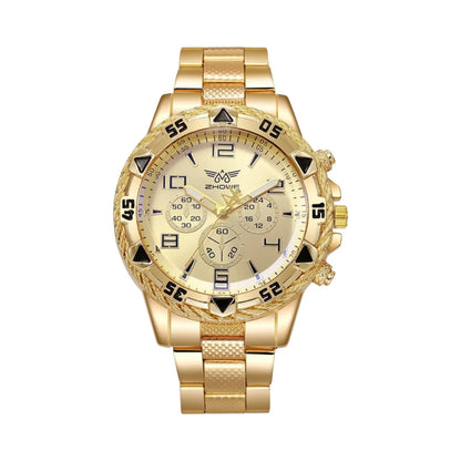 Hochwertige, minimalistische Herren-Armbanduhr aus Wolframstahl