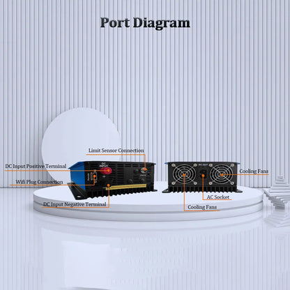 1KW MPPT Grid Tie Solar Inverter