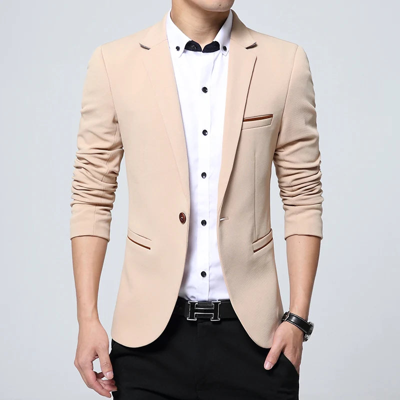 Blazer décontracté pour homme de marque - Coupe slim