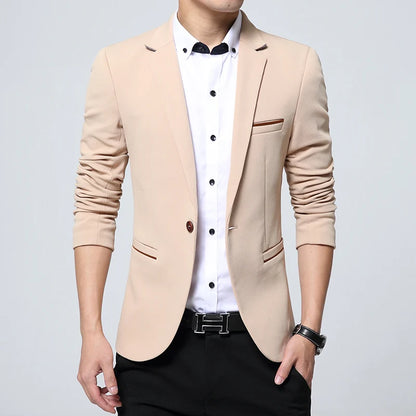 Blazer décontracté pour homme de marque - Coupe slim