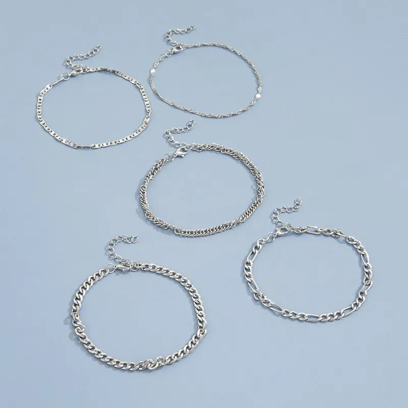 Fashion Metal Chain Multilayer Anklet